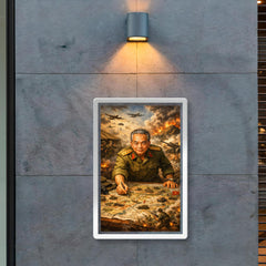 Vo Nguyen Giap at Dien Bien Phu map poster 2