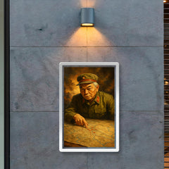Vo Nguyen Giap at Dien Bien Phu map poster 2