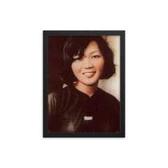 Vo Thi Thang framed print on a plain backdrop in size 12"x16".