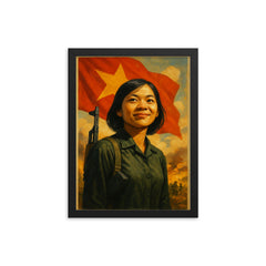 Vo Thi Thang framed print on a plain backdrop in size 12"x16".