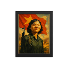Vo Thi Thang framed print on a plain backdrop in size 8"x10".