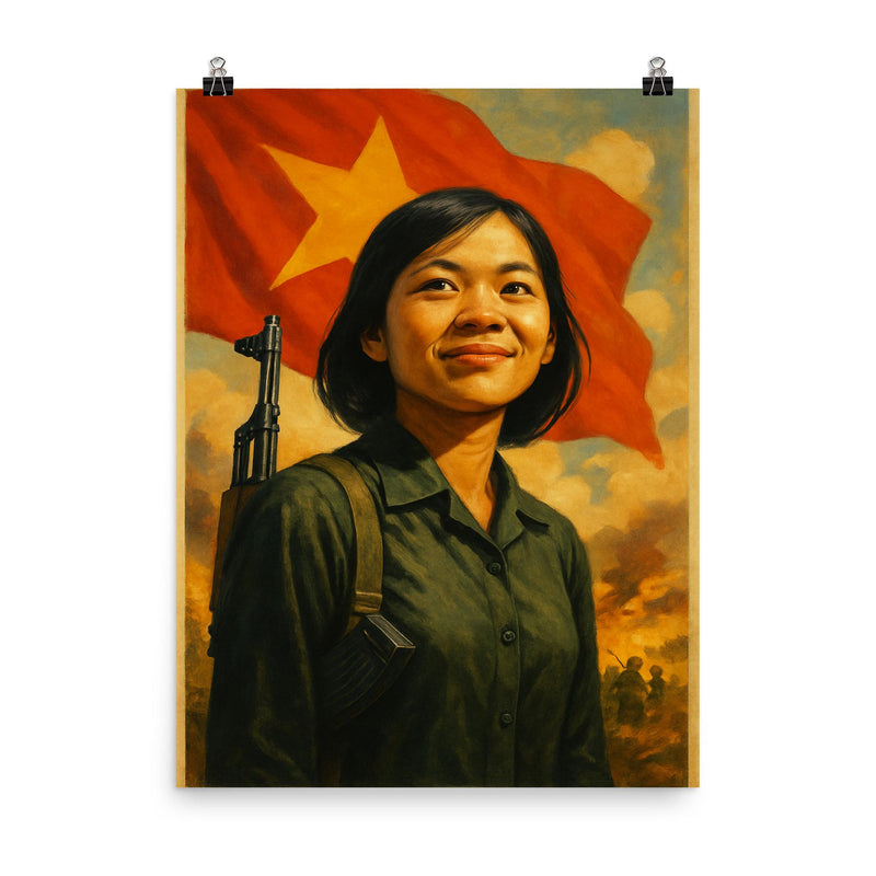 Vo Thi Thang poster on a plain backdrop in size 8