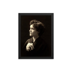 Voltairine de Cleyre framed print on a plain backdrop in size 12"x16".