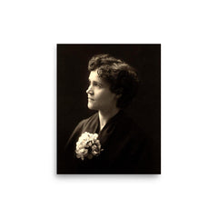 Voltairine de Cleyre poster on a plain backdrop in size 8"x10".