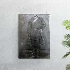 Volunteer Soldier in the Paraguayan War, Brazil, ca 1868 poster 7