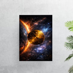 Voyager Golden Record drifting past heliopause glow poster 7