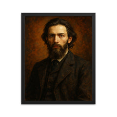 Vsevolod Garshin framed print on a plain backdrop in size 16"x20".
