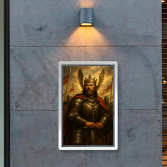 Vytautas the Great before Grunwald charge poster 2
