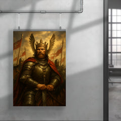 Vytautas the Great before Grunwald charge poster 4
