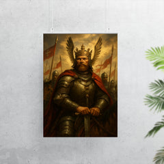 Vytautas the Great before Grunwald charge poster 7