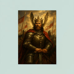 Vytautas the Great before Grunwald charge poster 8
