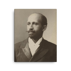 W E B Du Bois canvas print on a plain backdrop in size 16"x20".