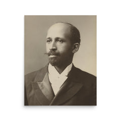 W E B Du Bois poster on a plain backdrop in size 16"x20".