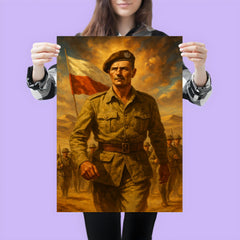 Władysław Anders leading troops from desert exile poster 3