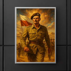 Władysław Anders leading troops from desert exile poster 5