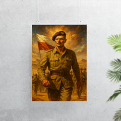 Władysław Anders leading troops from desert exile poster 7