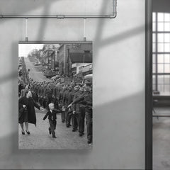 Wait for Me, Daddy - A Child Running to His Father, A Canadian Soldier, WWII, 1940 poster 4