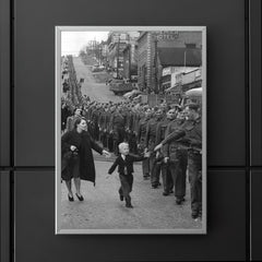 Wait for Me, Daddy - A Child Running to His Father, A Canadian Soldier, WWII, 1940 poster 5
