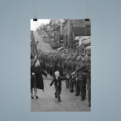 Wait for Me, Daddy - A Child Running to His Father, A Canadian Soldier, WWII, 1940 poster 9