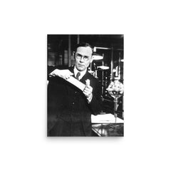 Wallace Carothers poster on a plain backdrop in size 12"x16".