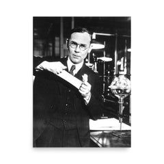 Wallace Carothers poster on a plain backdrop in size 18"x24".