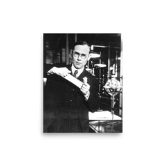 Wallace Carothers poster on a plain backdrop in size 8"x10".