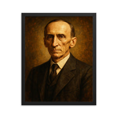 Wallace D Wattles framed print on a plain backdrop in size 16"x20".