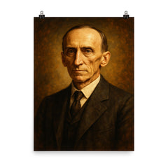 Wallace D Wattles poster on a plain backdrop in size 8"x10".