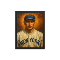 Wally Pipp framed print on a plain backdrop in size 12"x16".