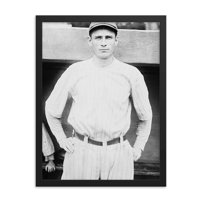 Wally Pipp framed print on a plain backdrop in size 18