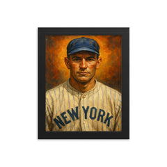 Wally Pipp framed print on a plain backdrop in size 8"x10".