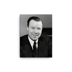 Walter Reuther canvas print on a plain backdrop in size 12"x16".