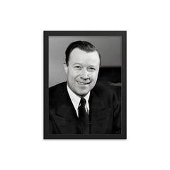 Walter Reuther framed print on a plain backdrop in size 12"x16".