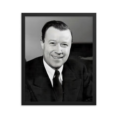 Walter Reuther framed print on a plain backdrop in size 16"x20".
