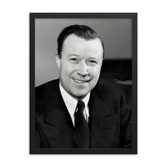 Walter Reuther framed print on a plain backdrop in size 18"x24".