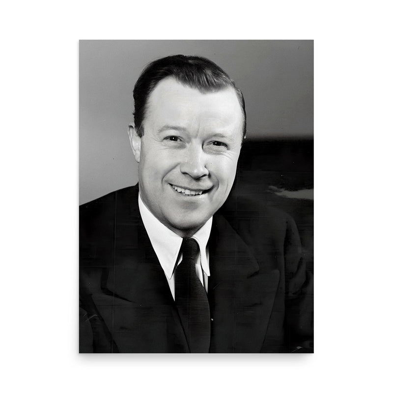 Walter Reuther poster on a plain backdrop in size 18