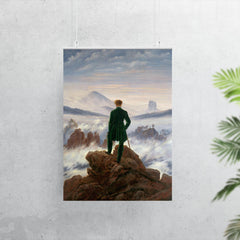 Wanderer Above the Sea of Fog by Caspar David Friedrich, 1818 poster 7