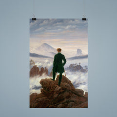Wanderer Above the Sea of Fog by Caspar David Friedrich, 1818 poster 9
