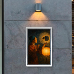 Wang Zhenyi explaining eclipses with lantern shadows poster 2