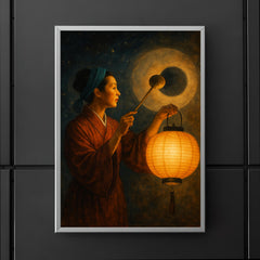 Wang Zhenyi explaining eclipses with lantern shadows poster 5