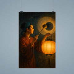 Wang Zhenyi explaining eclipses with lantern shadows poster 9