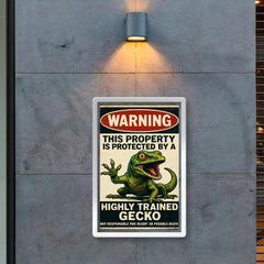 WARNING This property is protected by a highly trained gecko poster 2