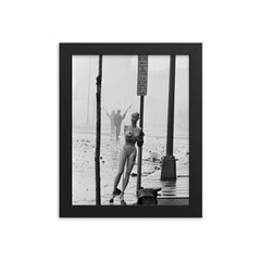 Washington D.C. the Morning After Martin Luther King's Assassination, April 5, 1968 framed print on a plain backdrop in size 8"x10".