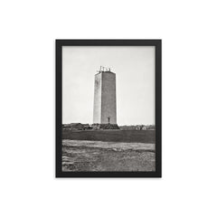 Washington Monument, 1860 framed print on a plain backdrop in size 12"x16".