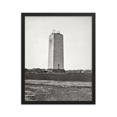 Washington Monument, 1860 framed print on a plain backdrop in size 16"x20".