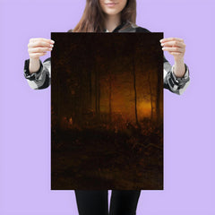 Watching the Sun Glow by George Inness, 1887 poster 3