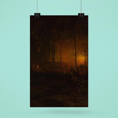 Watching the Sun Glow by George Inness, 1887 poster 6