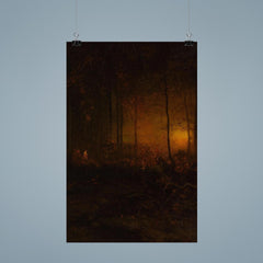 Watching the Sun Glow by George Inness, 1887 poster 9