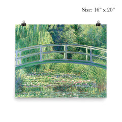 Water Lilies and the Japanese Bridge by Claude Monet poster 2