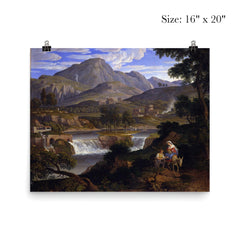 Waterfalls at Subiaco by Joseph Anton Koch, c. 1812-1813 poster 2